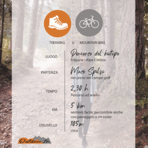 BICI OUTDOOR TRENTINO ATTIVITà PERCORSO DEL BIOTOPO