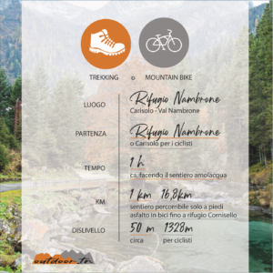 BICI OUTDOOR TRENTINO ATTIVITà RIFUGIO NAMBRONE