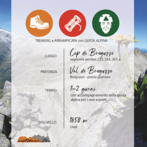 TREKKING OUTDOOR TRENTINO ATTIVITà COP DI BREGUZZO
