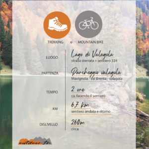 TREKKING OUTDOOR TRENTINO ATTIVITà LAGO DI VALAGOLA