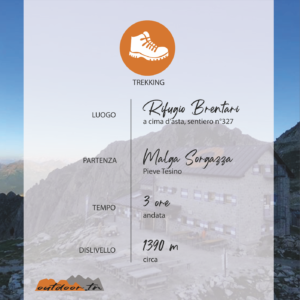 TREKKING OUTDOOR TRENTINO ATTIVITà RIFUGIO BRENTARI