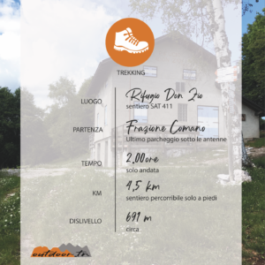 TREKKING OUTDOOR TRENTINO ATTIVITà RIFUGIO DON ZIO