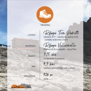 TREKKING OUTDOOR TRENTINO ATTIVITà RIFUGIO TOSA PEDROTTI