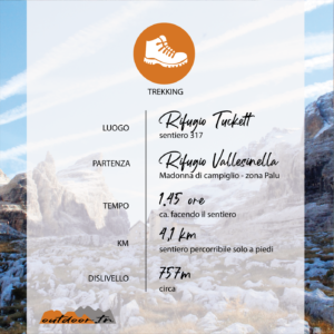 TREKKING OUTDOOR TRENTINO ATTIVITà RIFUGIO TUCKET
