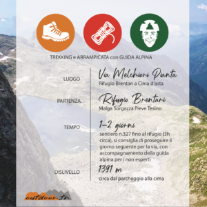 TREKKING OUTDOOR TRENTINO ATTIVITà VIA MELCHIORI